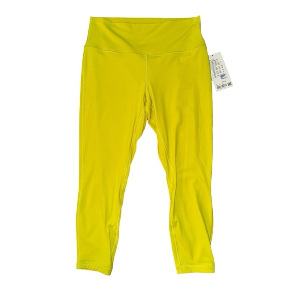 Lululemon Align High-Rise Pant 25", Yellow Serpentine, Size 14 - Picture 4 of 9